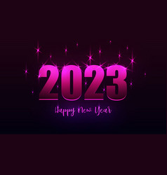 Happy New Year 2023 Text Typography Design