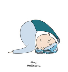 Kid Yoga Pose Plow