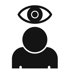 Recruiter Eye Expert Icon Simple Style