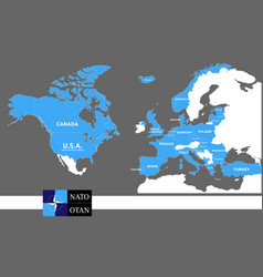 Map Nato Countries Detailed Design