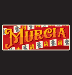 Murcia Spanish City Travel Sticker Tin Sign