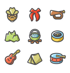 Set Of Scouting Icons