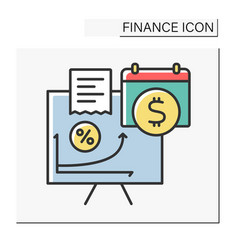 Financial Management Color Icon