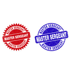 Master Sergeant Rounded And Rosette Stamps