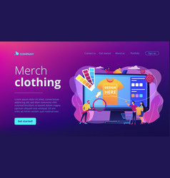 Merch Clothing Concept Landing Page