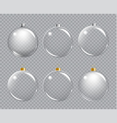 Christmas Glass Ball On Transparent Background