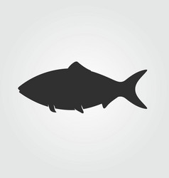 Fish Icon Isolated On White