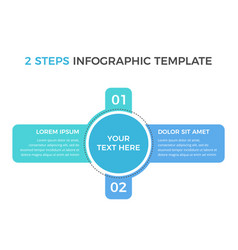 Infographic Template With 2 Steps