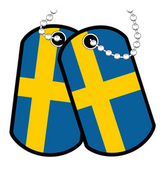 Swedish Military Pair Of Dog Tags