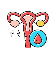 Ovarian Bleeding Color Icon