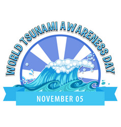 World Tsunami Awareness Day Logo Design