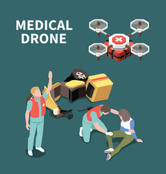 First Aid Isometric Composition