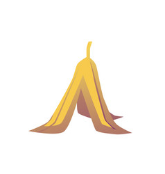 Banana Empty Peel Cartoon Icon Or Symbol Flat