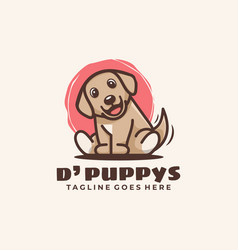 Cute Dog Mascot Cartoon Character Logo