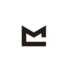 Letter Cm Simple Geometric Logo