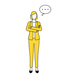 Simple Line Drawing Of A Businesswoman In A