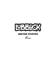 United States Lubbock Texas City Graffitti Font