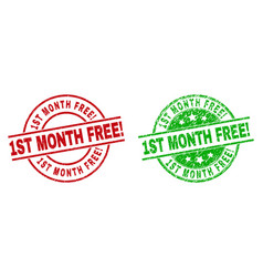 1st Month Free Exclamation Round Seals