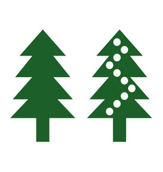 Christmas Tree Icon On White Background