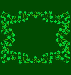 Clover Leaf Frame For St Patricks Day Border