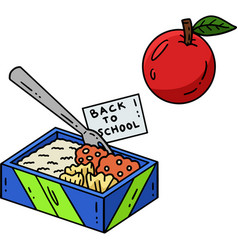 First Day Of School Fruit Lunch Box Clipart