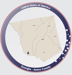 Map Jones County In Georgia