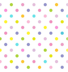 Polka Dot Pattern Seamless Texture Colorful