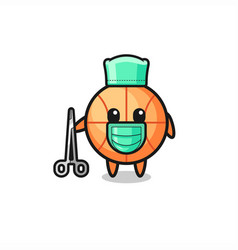 Surgeon Basketball Mascot Character