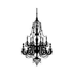 Chandelier Silhouette Lamp