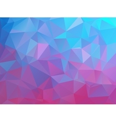 Polygonal square background Colors from green Vector Image