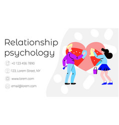 Flat Business Card For Family Psychologist