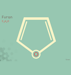 Infographic Molecule Furan