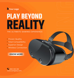 Banner Design Of Play Beyond Reality