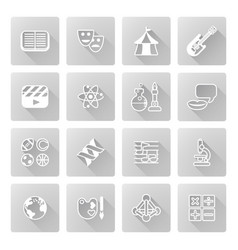 Education Or Quiz Subject Icons