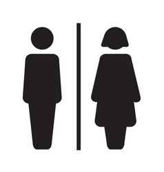 Man And Woman Icon Silhouette Boy And Girl Icon