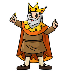 Columbus Day King Cartoon Colored Clipart