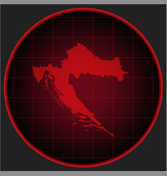 Map Croatia On The Radar Screen