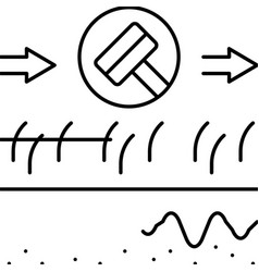 Shaving Direction Of Blazer Line Icon