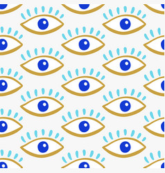 Evil Eyes Seamless Pattern