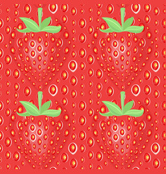 Seamless Strawberry Texture Red Pattern Wi