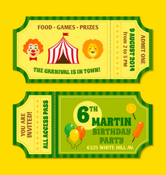 Circus Tickets Template