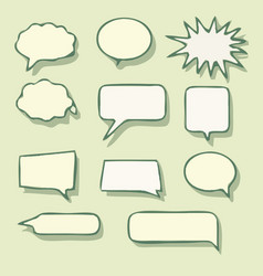 Comic Art Speech Bubbles Set