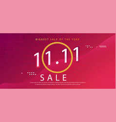 Gradient 11 11 Singles Day Horizontal Banner