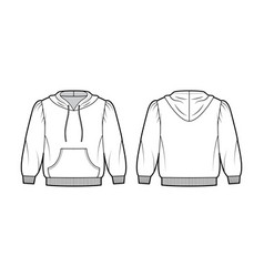 Cropped Cotton-jersey Hoodie Technical Fashion