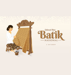 Indonesian Holiday Batik Day Translation October