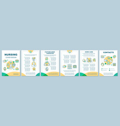 Nursing Service Brochure Template Layout