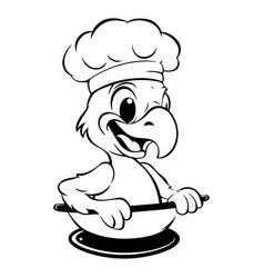 A Chef With A Plate And A Bird On It