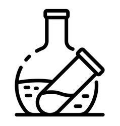 Endocrinology Flask Test Icon Outline Style