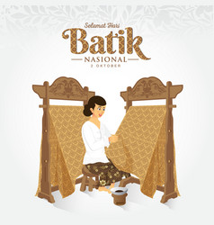 Indonesian Holiday Batik Day Translation October