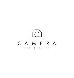 Minimal Camera Photograph Line Logo Design